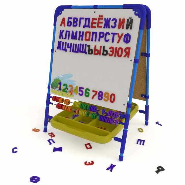 magnetic drawing board for children Modelo 3D .c4d .max .obj .3ds .fbx .stl .blend 