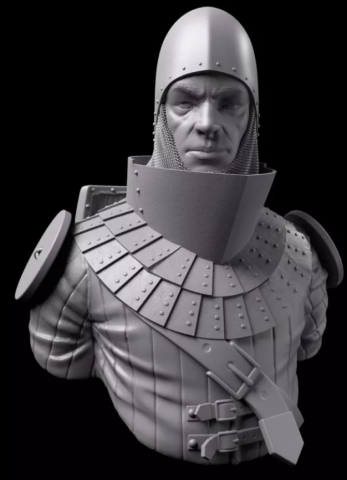 busto medievale 3D printmodel .c4d .max .obj .3ds .fbx .stl .blend