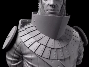 Busto medieval Modelo de Impressão 3D