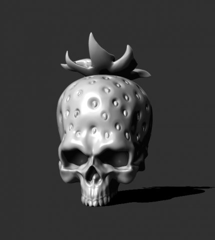 skullberry 3D Модель .c4d .max .obj .3ds .fbx .stl .blend 