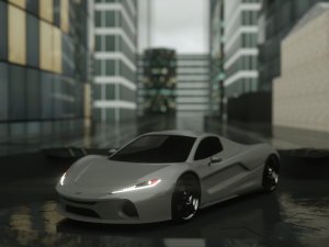8 cars sport and armored 3D Model