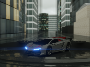 8 cars sport and armored 3D Model
