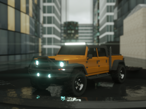 8 cars sport and armored 3D Model