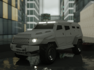 8 cars sport and armored 3D Model