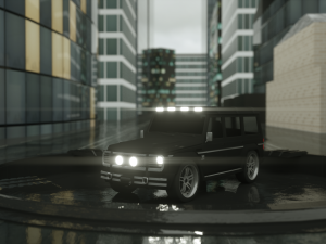 8 cars sport and armored 3D Model