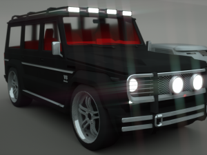 8 cars sport and armored 3D Model