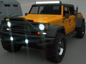 8 cars sport and armored 3D Model