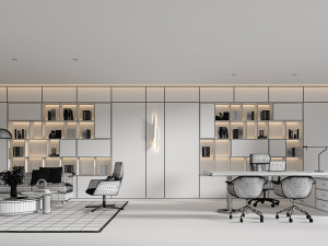 manage room office 3d modle 3D Model