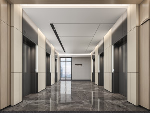 elevator hall 3d modle 3D 模型