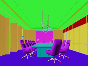 financial company meeting room 3D Model