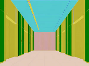 elevator hall 3d modle 3D Model