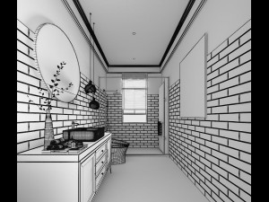 bathroom 3D 模型