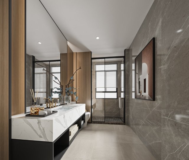 bathroom 3D Модель .c4d .max .obj .3ds .fbx .stl .blend 