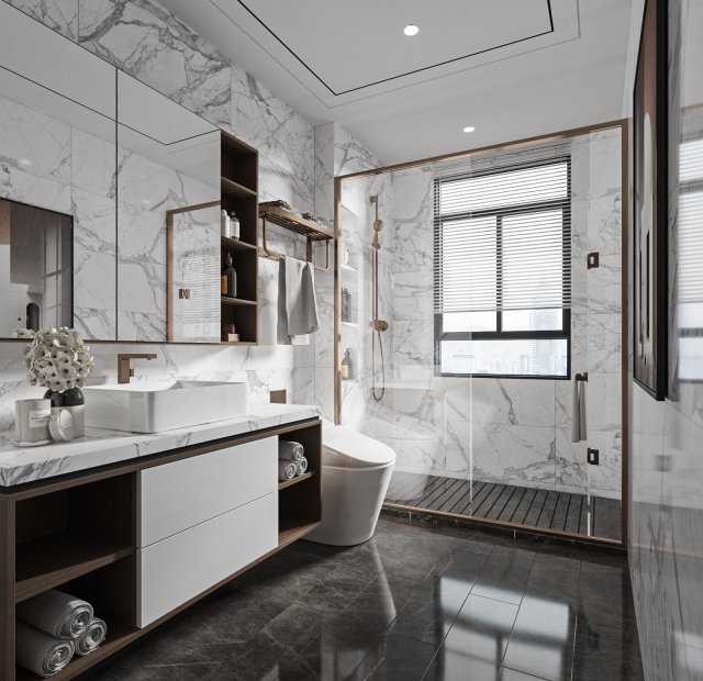 bathroom 3D 模型 .c4d .max .obj .3ds .fbx .stl .blend 