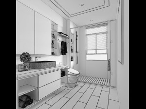 bathroom 3D 模型