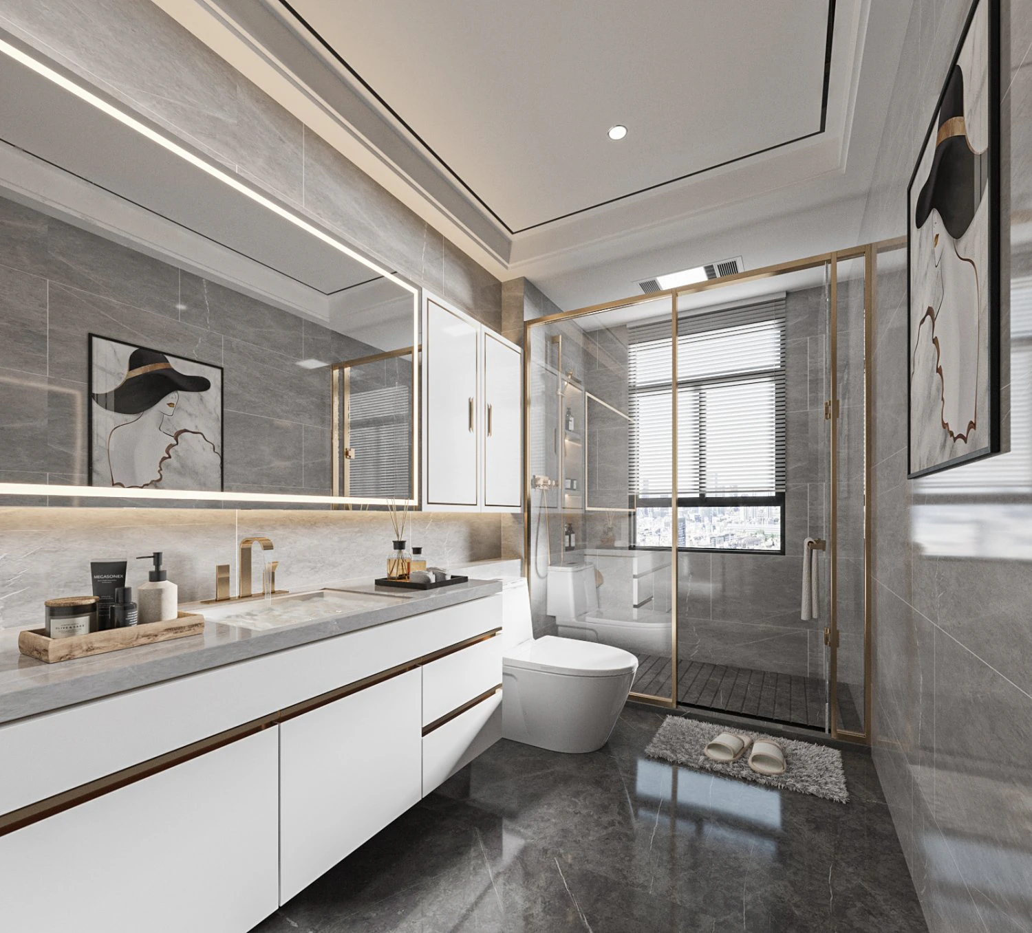 bathroom 3D Model .c4d .max .obj .3ds .fbx .stl .blend 