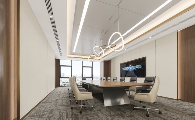 Financial company meeting room 3D Model in Office 3DExport