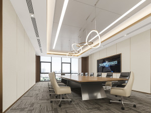 financial company meeting room Model 3D