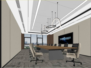 financial company meeting room Modelo 3D