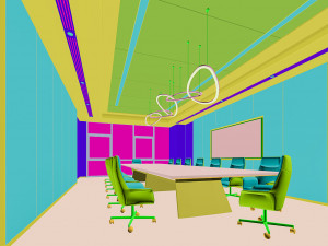 financial company meeting room Modelo 3D