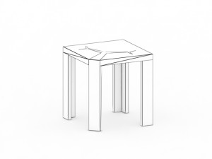 tree side table Model 3D