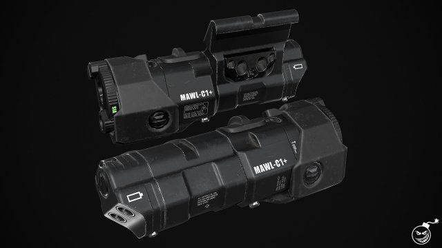 be meyers mawl-c1 ir-laser 3D Model .c4d .max .obj .3ds .fbx .stl .blend 