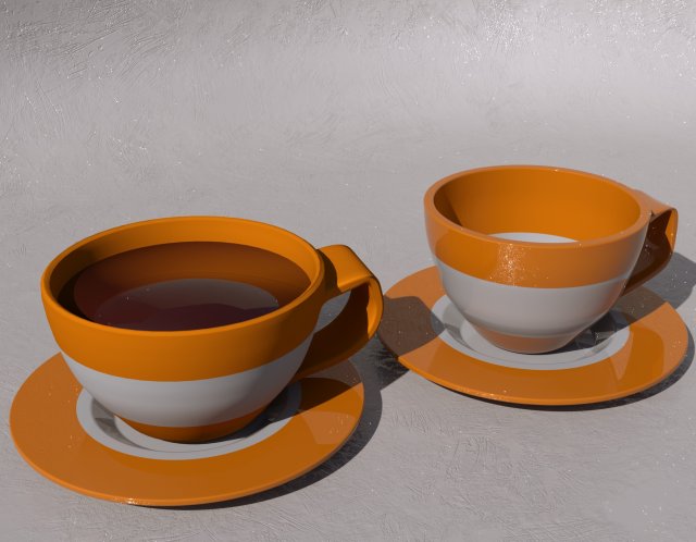 cups 3d 3D Model .c4d .max .obj .3ds .fbx .stl .blend 