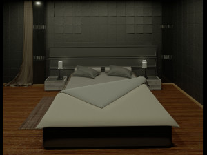 interior bedroom Modèle 3D