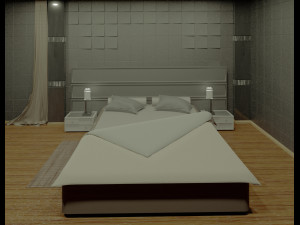 interior bedroom Modèle 3D