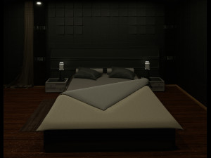 interior bedroom Modèle 3D