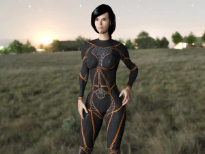 garota Modelo de Impressão 3D