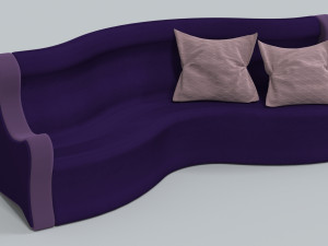 sofa for family office house hotel 3D Model