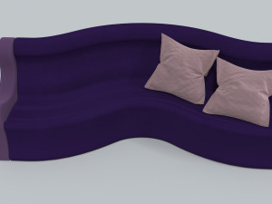 sofa for family office house hotel Modello 3D