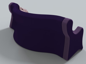 sofa for family office house hotel Modello 3D
