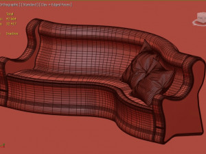 sofa for family office house hotel Modello 3D