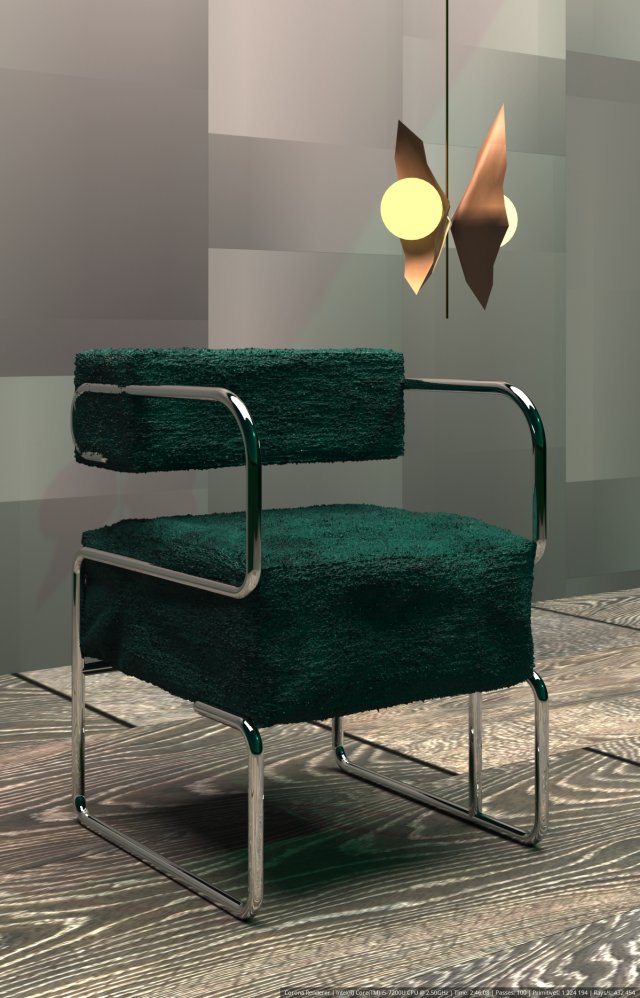 arm chair 3D 模型 .c4d .max .obj .3ds .fbx .stl .blend 