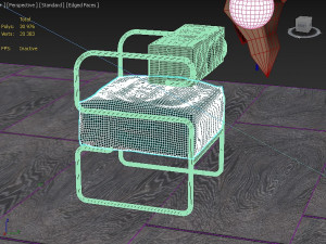 arm chair 3D 模型