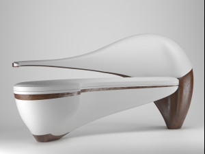 sofa for office and studio Modello 3D
