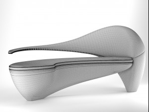 sofa for office and studio 3D मॉडल