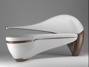 sofa for office and studio 3D मॉडल