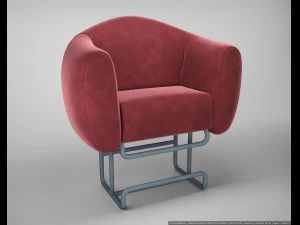 bardo de poltrona Modelo 3D