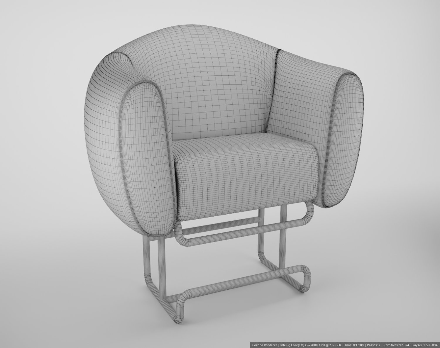 Arm chair bard 3D Model in Chair 3DExport
