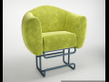arm chair orange 3D Модель