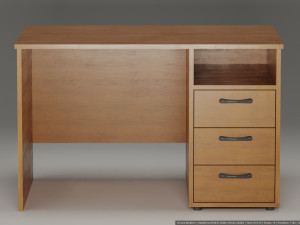 office table single-sided 3D मॉडल