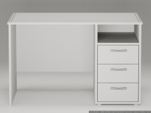 office table single-sided 3D Model