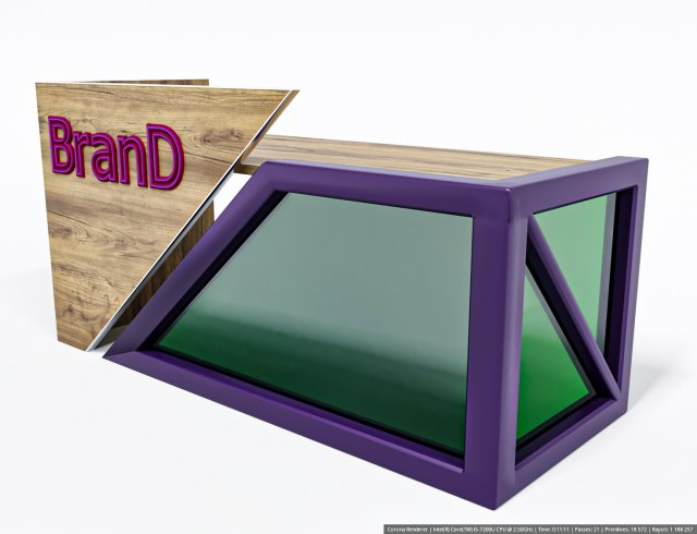 administration desk 3D Model .c4d .max .obj .3ds .fbx .stl .blend 