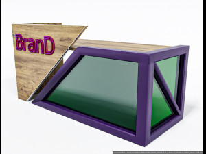 administration desk 3D Model