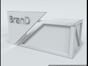 administration desk 3D Model