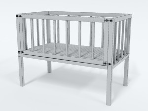special bed for children 3D Model