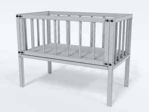 special bed for children 3D Model